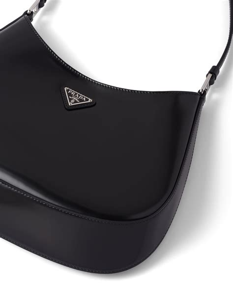 prada cleo brushed leather shoulder bag